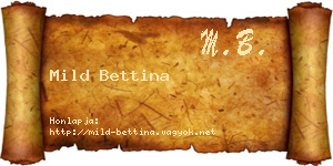 Mild Bettina névjegykártya