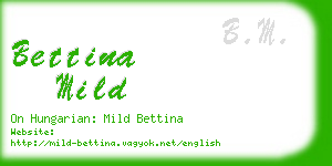 bettina mild business card